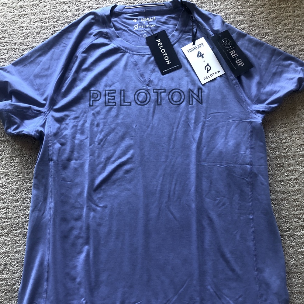 Men’s Peloton Four Laps Tee. Size Large